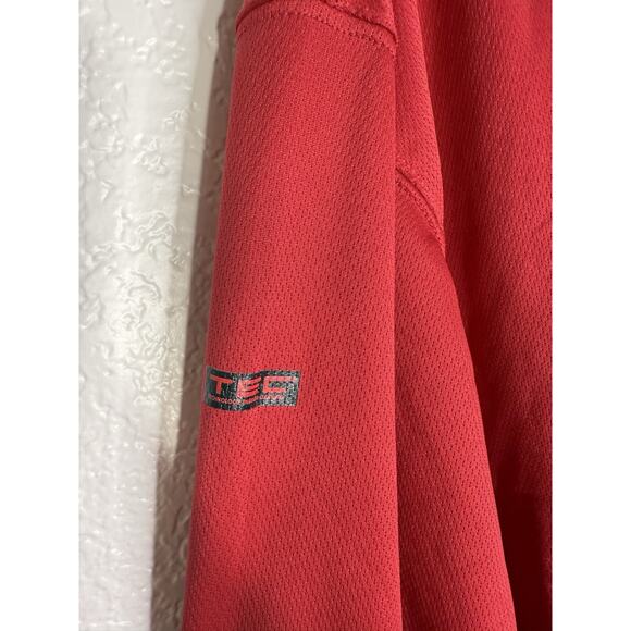 SCOTTeVEST XL Shirt Men Red Pullover TEC Performance Activewear Breathable Long - Picture 11 of 15